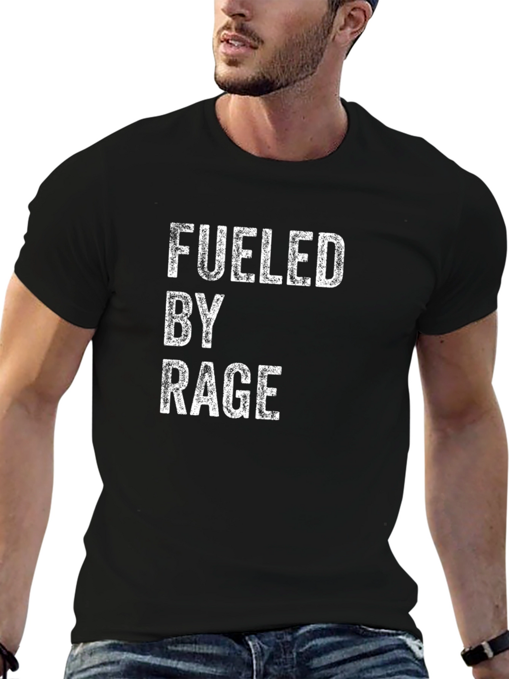 Fueled By Rage Black Graphic Tee