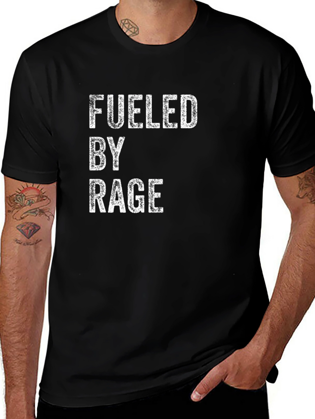 Fueled By Rage Black Graphic Tee