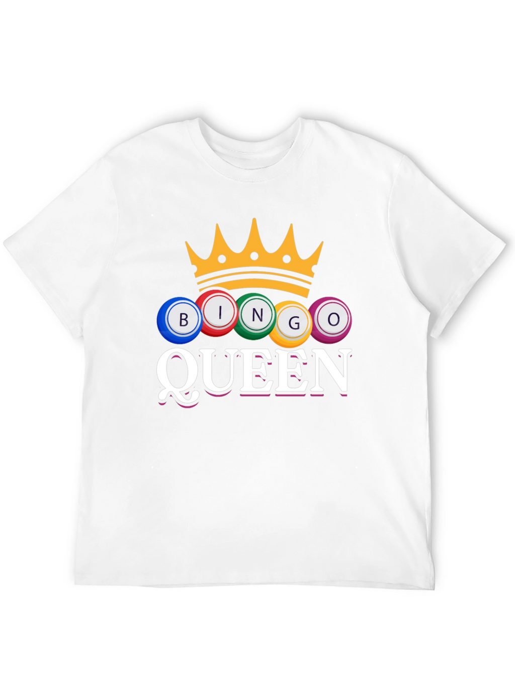 Bingo Queen T-Shirt Crown Game Night Tee