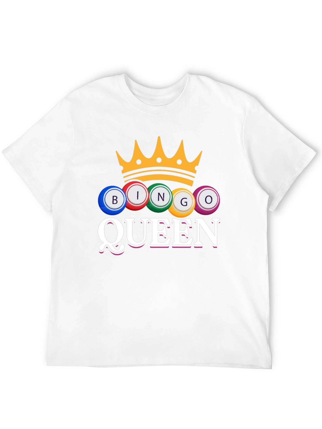 Bingo Queen T-Shirt Crown Game Night Tee