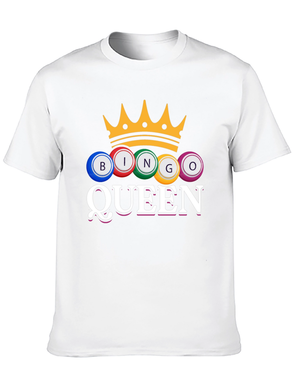 Bingo Queen T-Shirt Crown Game Night Tee
