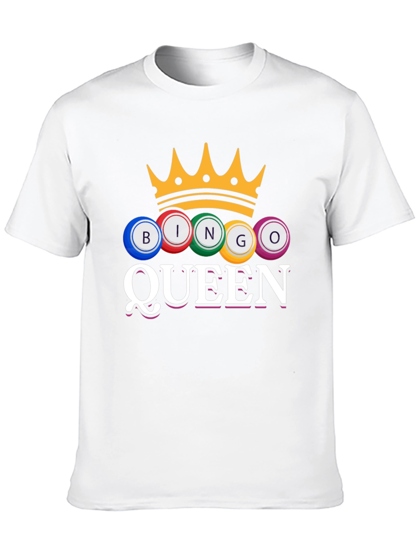 Bingo Queen T-Shirt Crown Game Night Tee