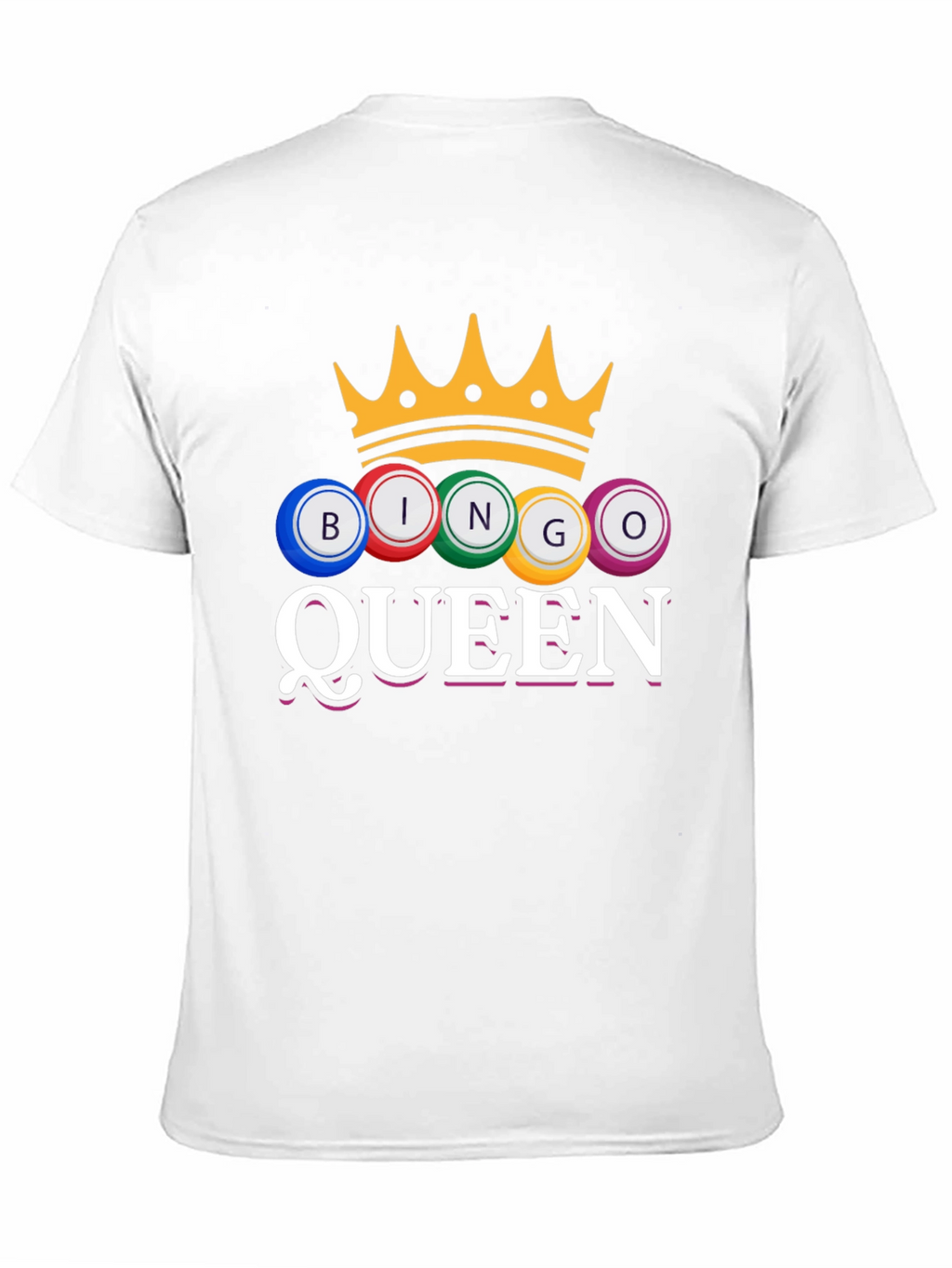 Bingo Queen T-Shirt Crown Game Night Tee