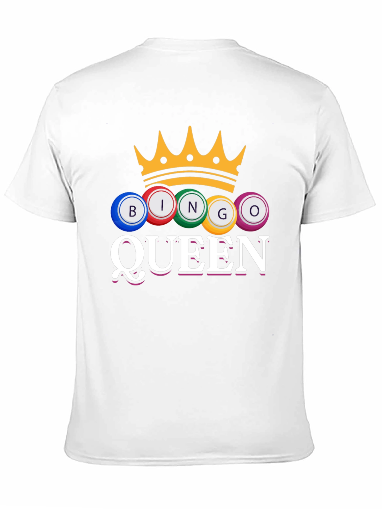Bingo Queen T-Shirt Crown Game Night Tee