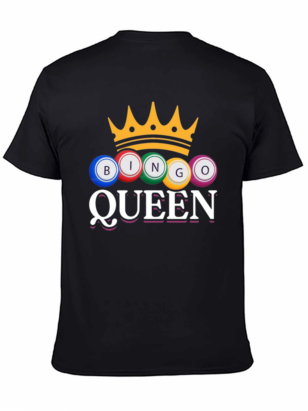 Bingo Queen T-Shirt Crown Game Night Tee