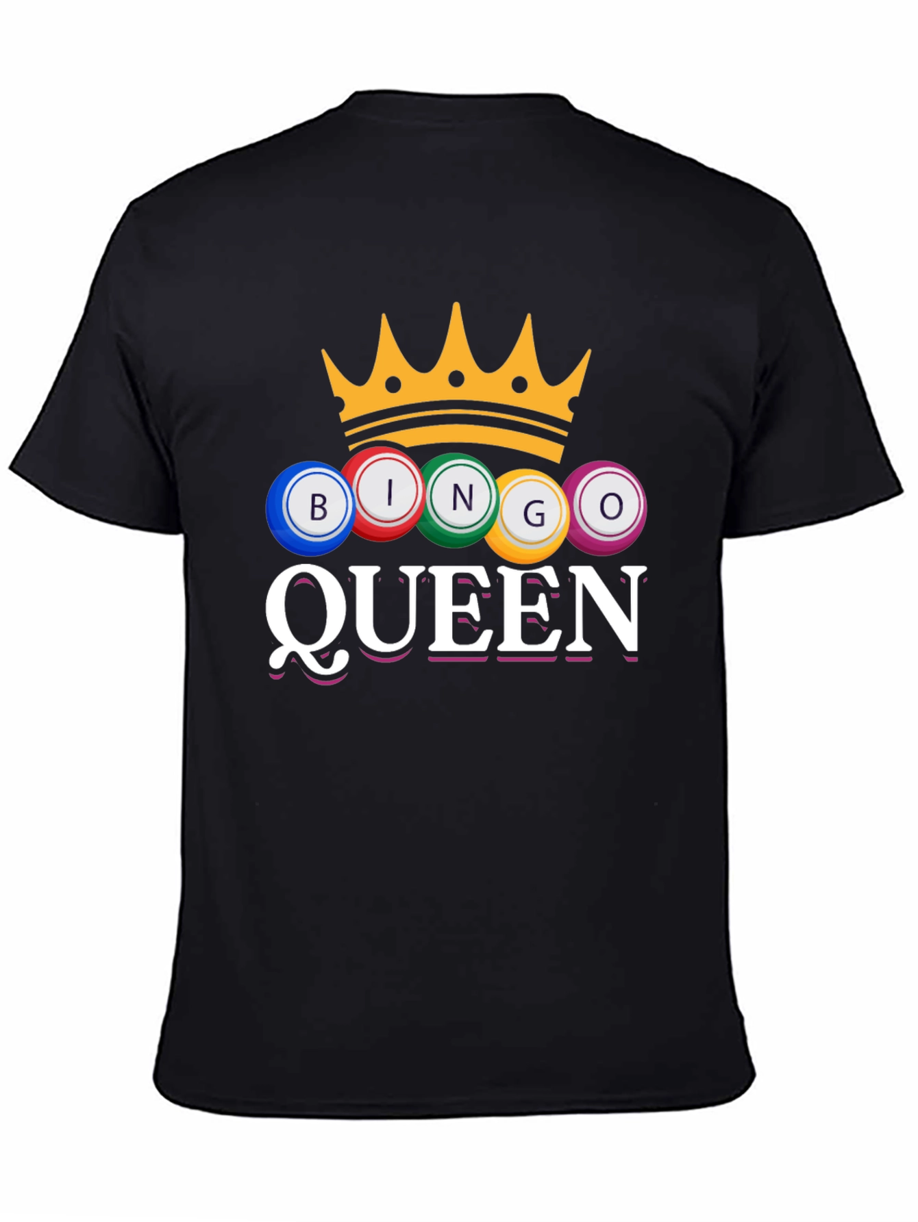 Bingo Queen T-Shirt Crown Game Night Tee