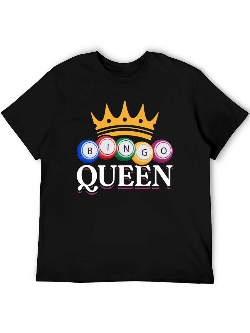 Bingo Queen T-Shirt Crown Game Night Tee