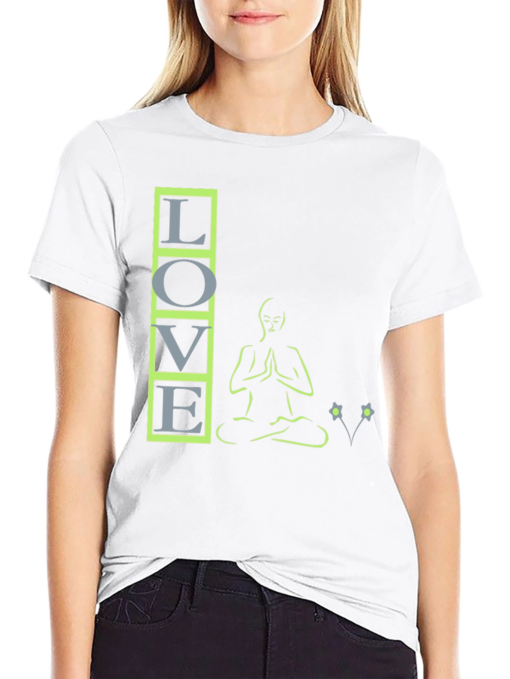 Love Meditation Black T-Shirt