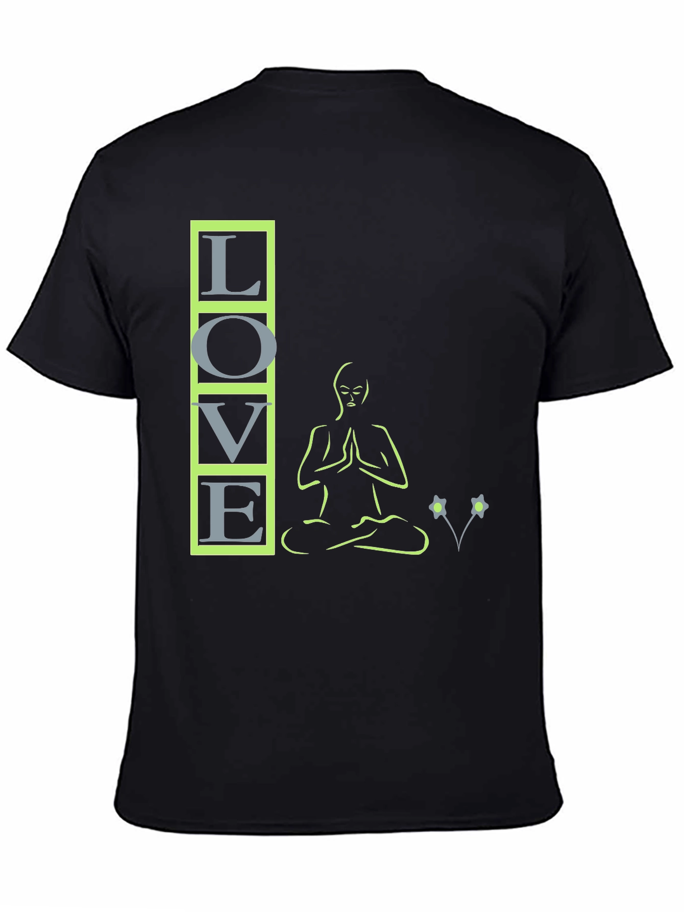 Love Meditation Black T-Shirt
