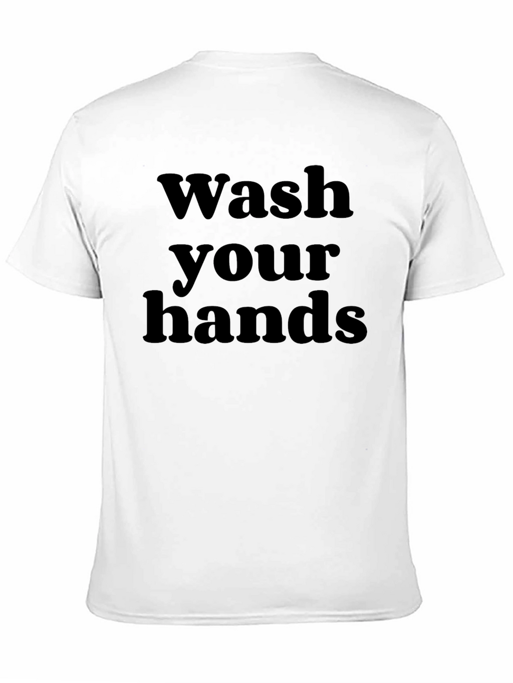 Wash Your Hands Black Graphic Tee