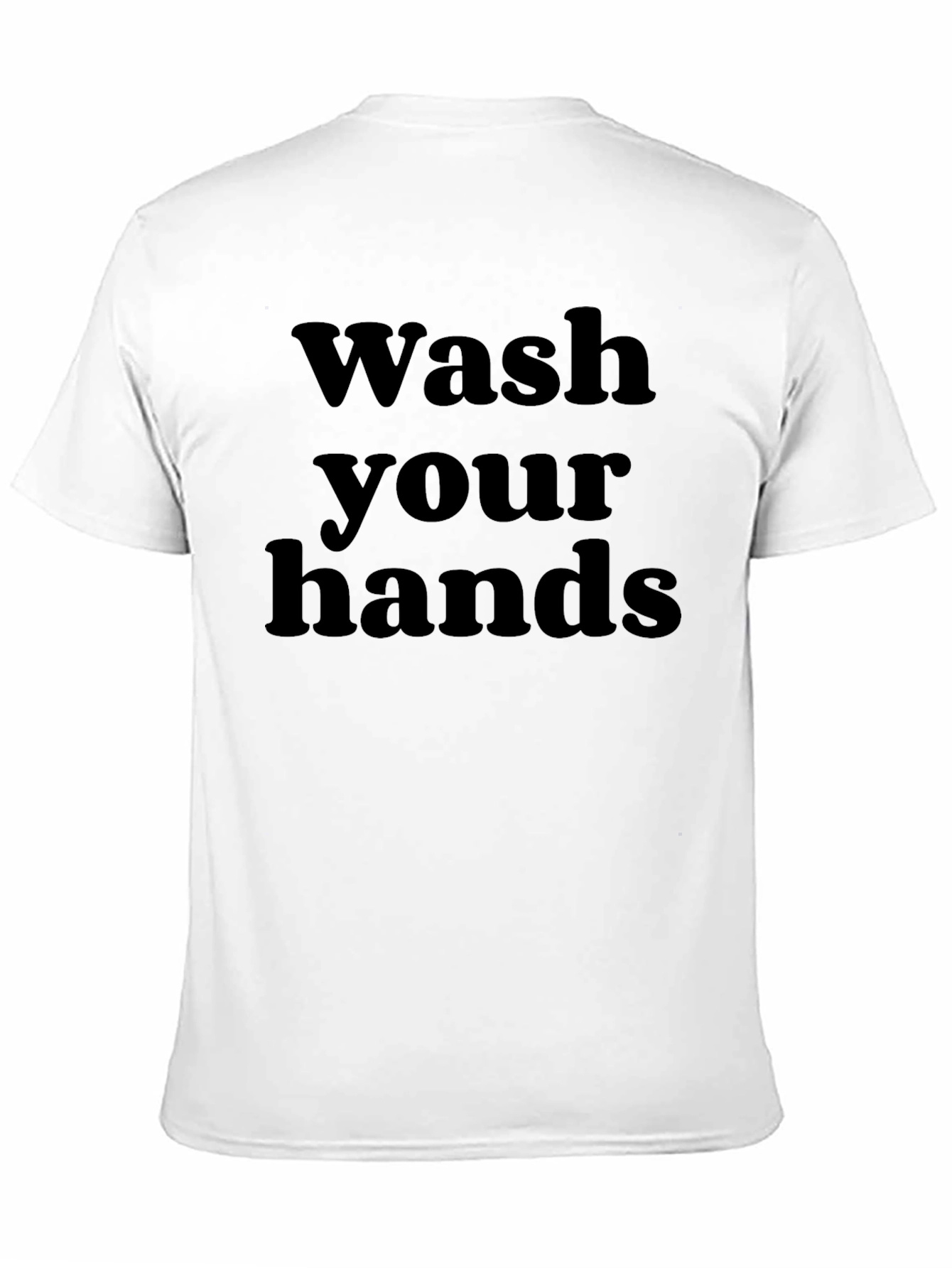 Wash Your Hands Black Graphic Tee
