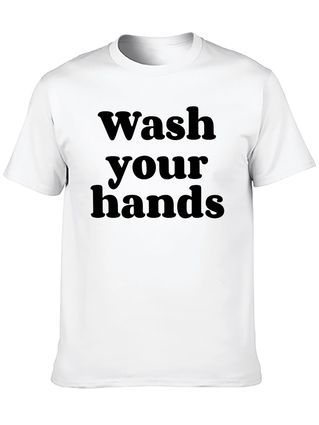 Wash Your Hands Black Graphic Tee