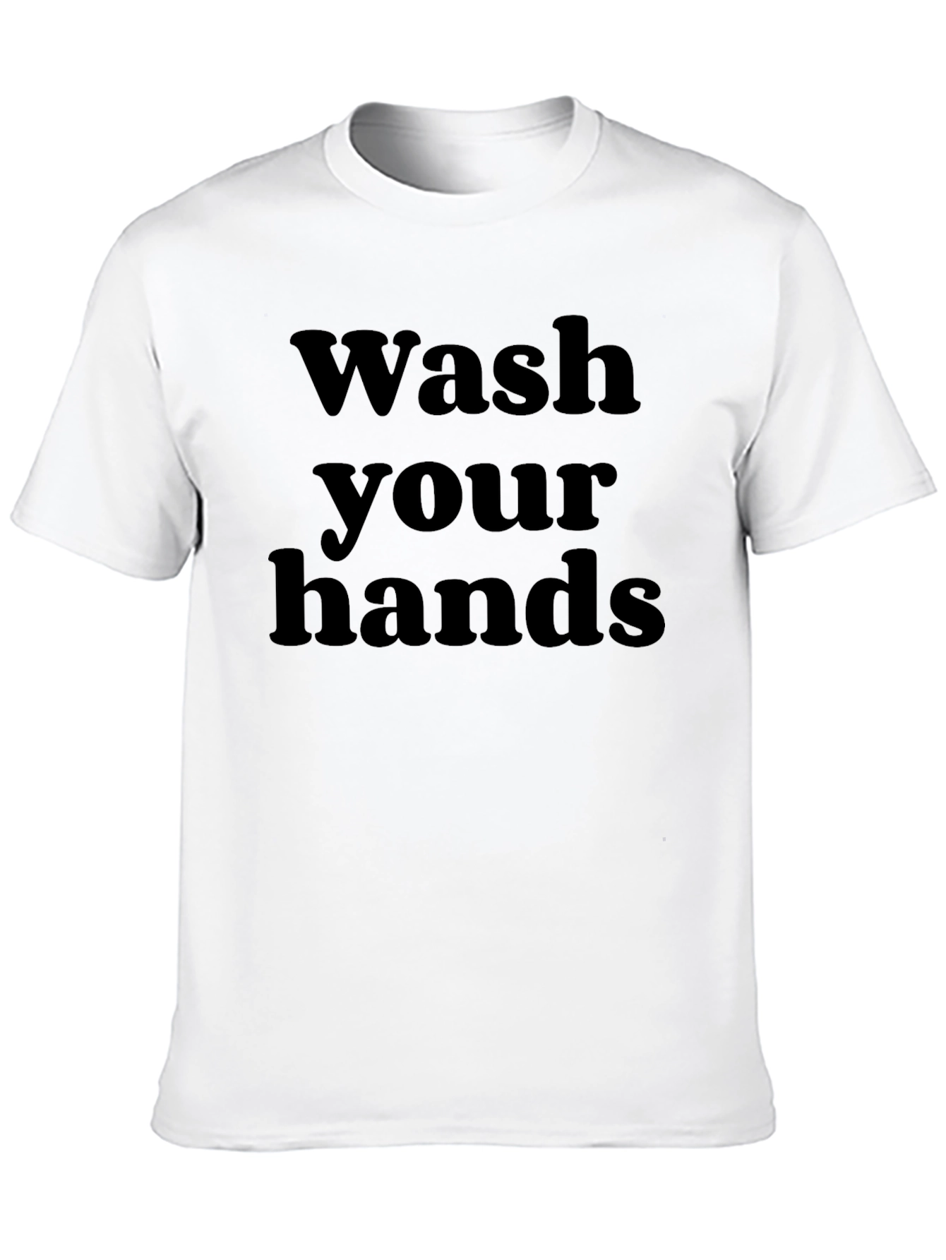 Wash Your Hands Black Graphic Tee