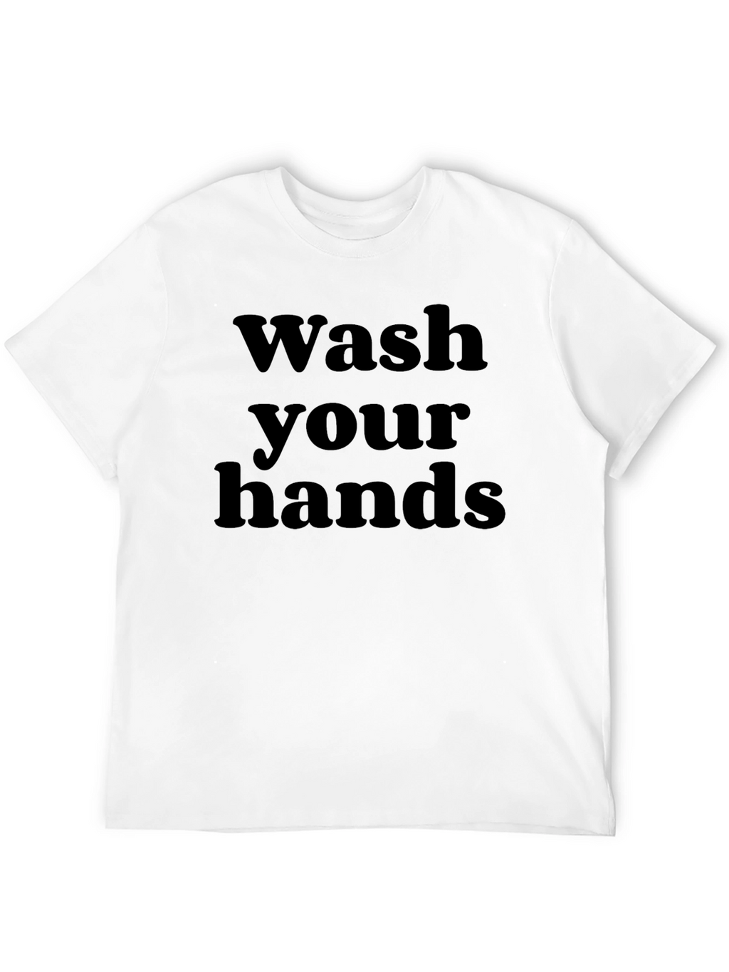 Wash Your Hands Black Graphic Tee
