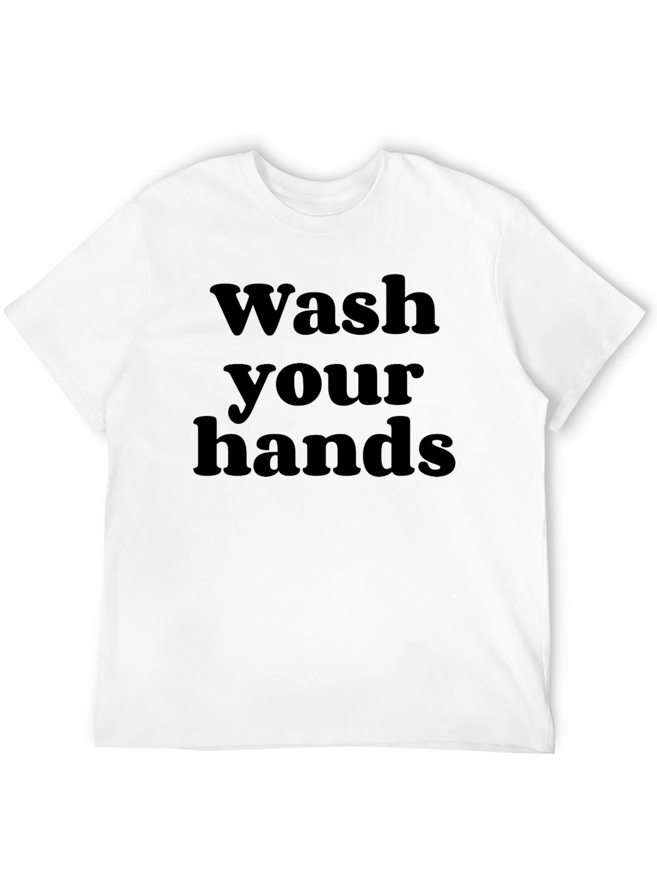 Wash Your Hands Black Graphic Tee