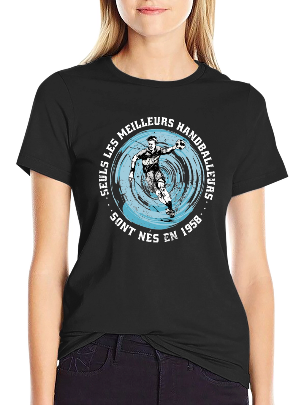 Handball Player Graphic T-Shirt - Born in 1958
