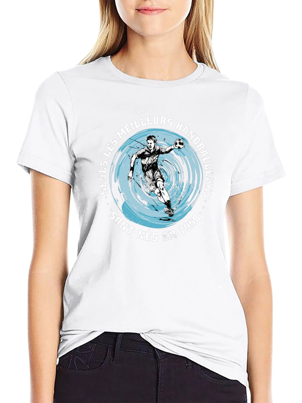 Handball Player Graphic T-Shirt - Born in 1958