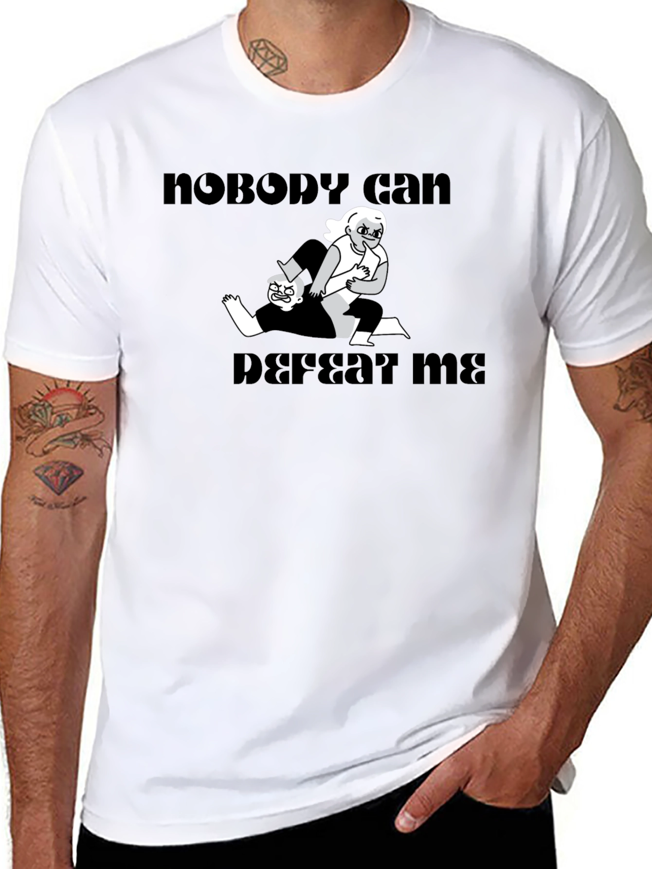 Nobody Can Defeat Me Graphic Tee