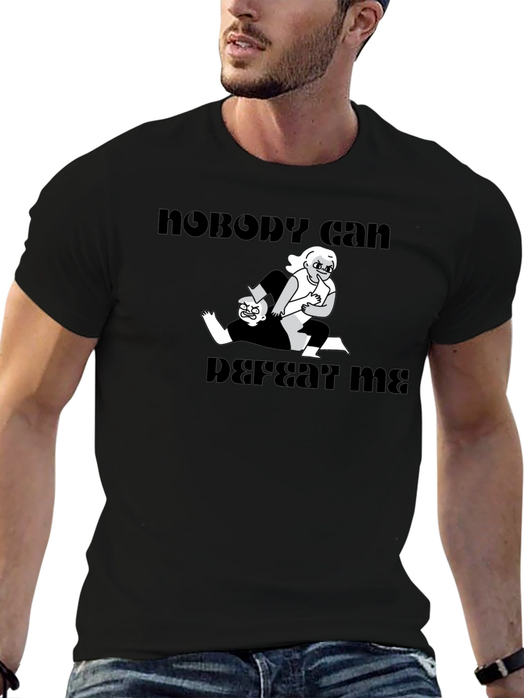 Nobody Can Defeat Me Graphic Tee