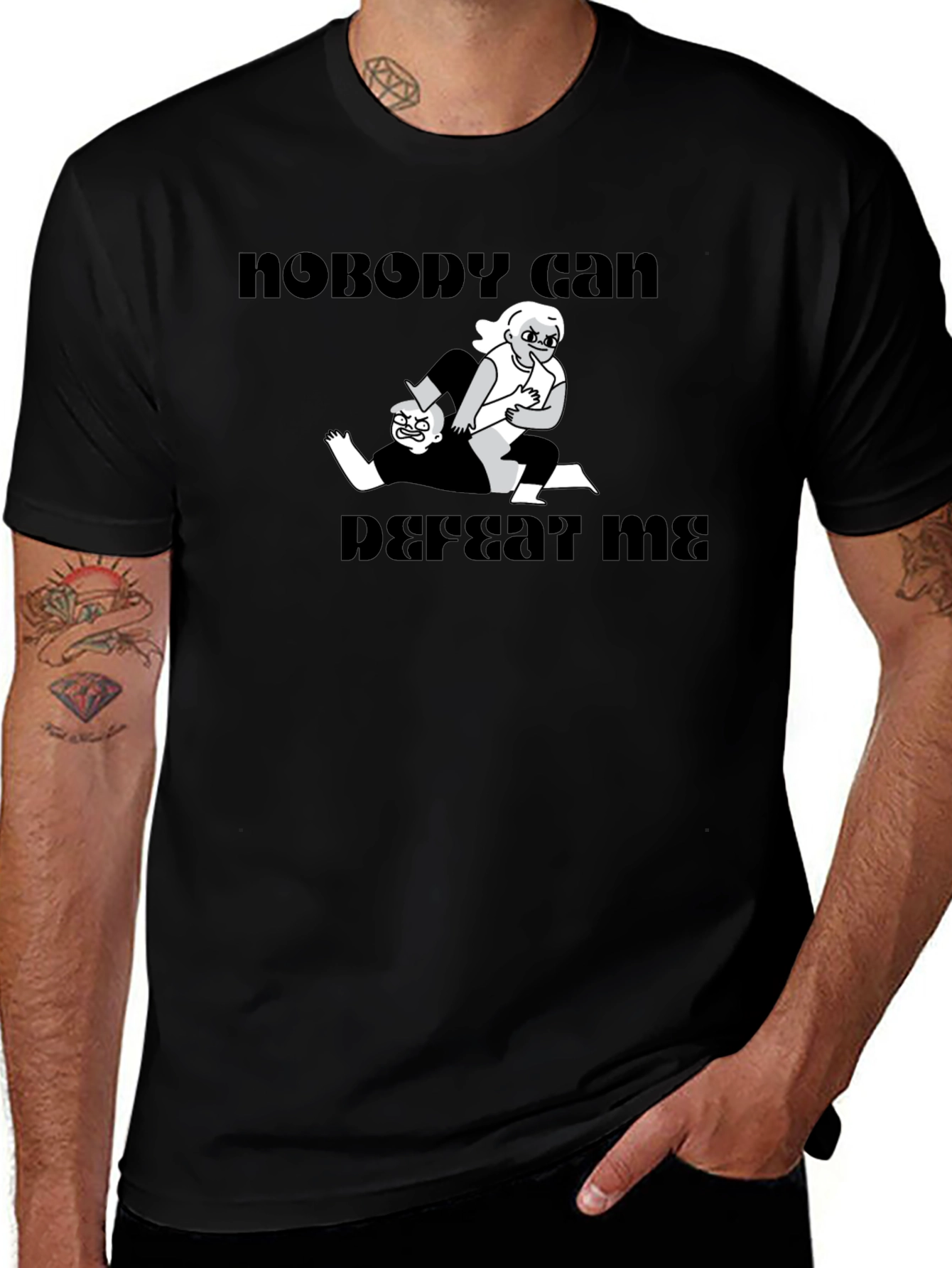Nobody Can Defeat Me Graphic Tee