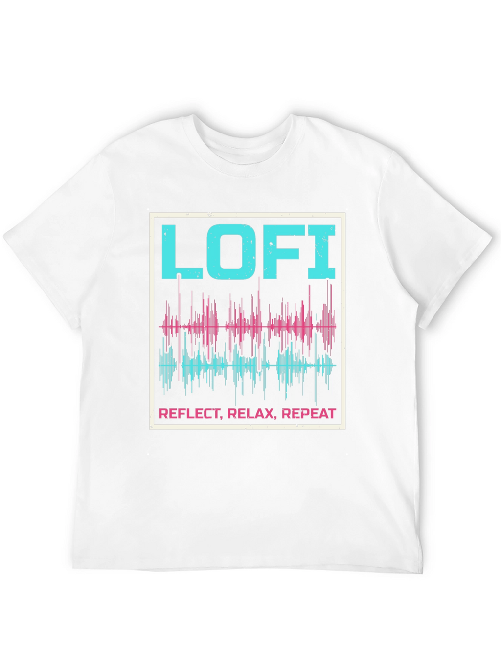 Lo-fi Reflect Relax Repeat Graphic Tee
