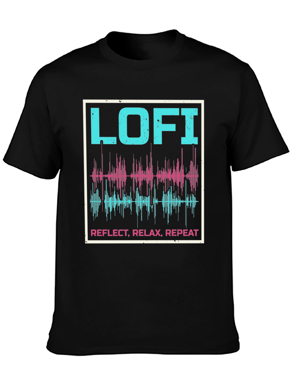 Lo-fi Reflect Relax Repeat Graphic Tee