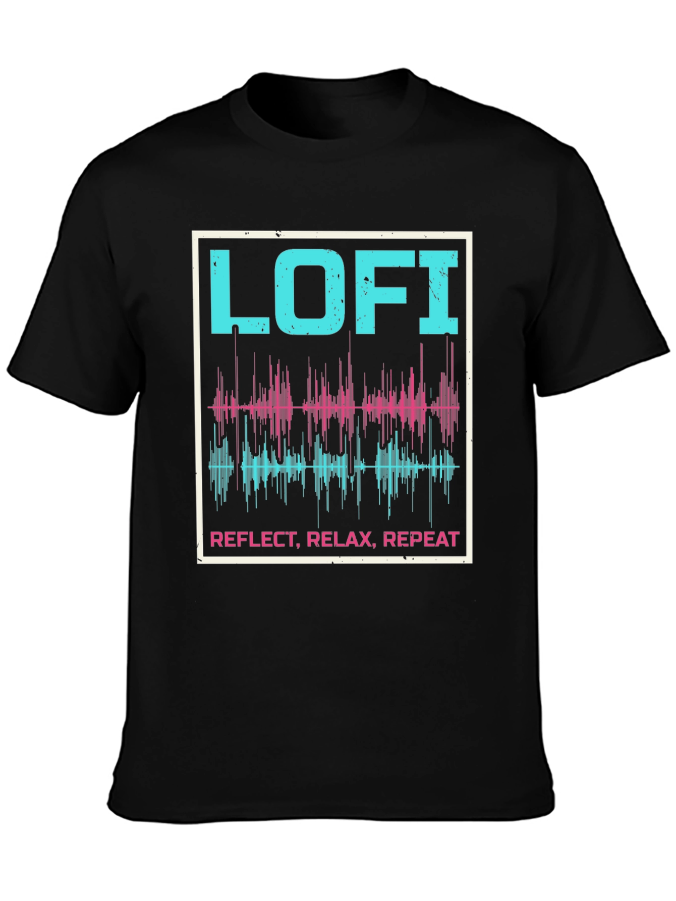 Lo-fi Reflect Relax Repeat Graphic Tee