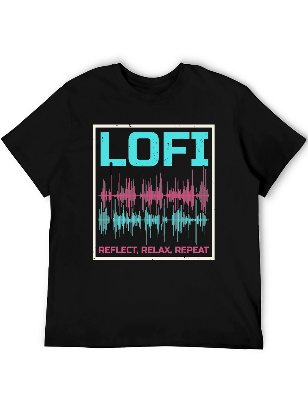 Lo-fi Reflect Relax Repeat Graphic Tee