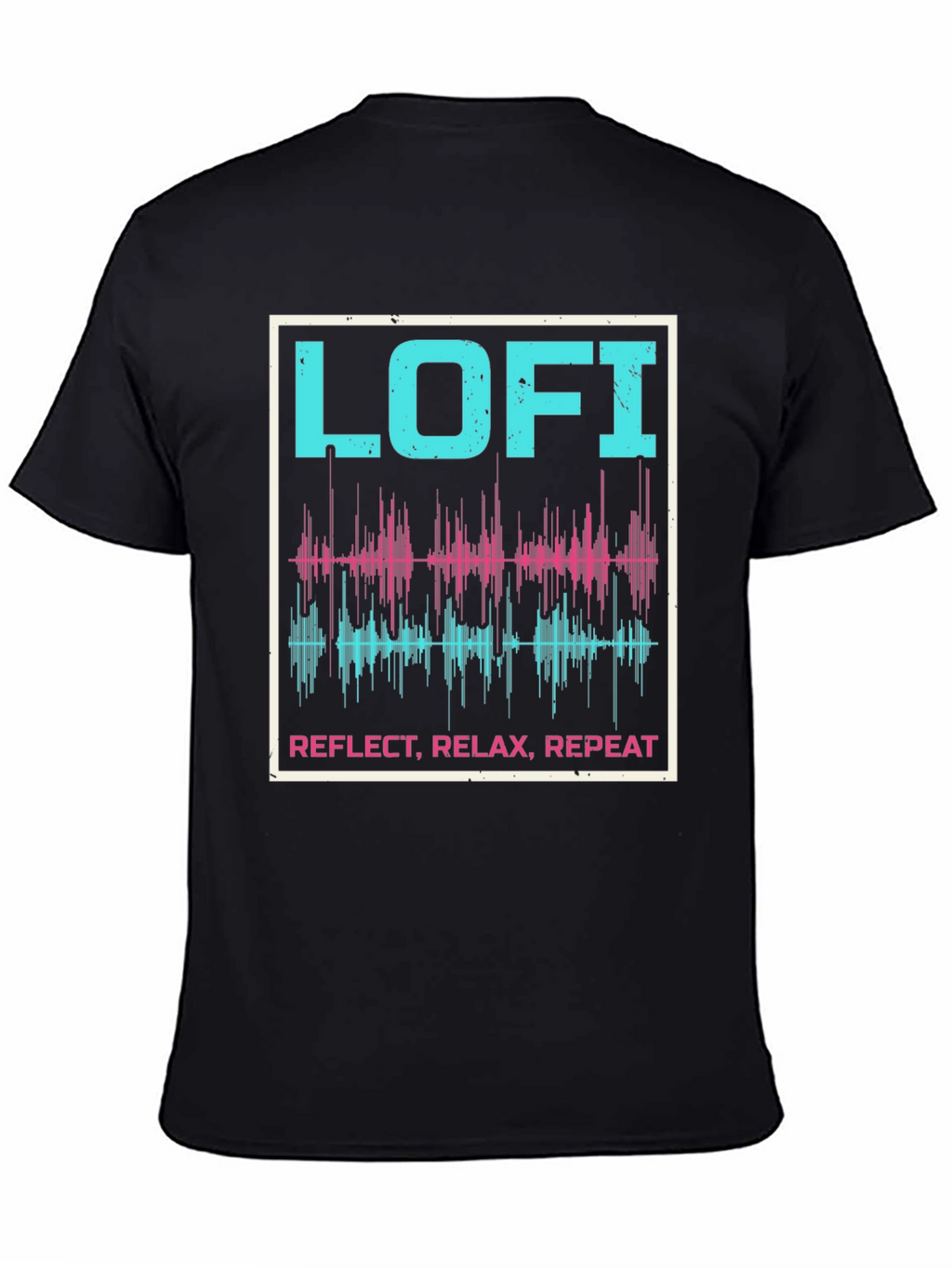 Lo-fi Reflect Relax Repeat Graphic Tee