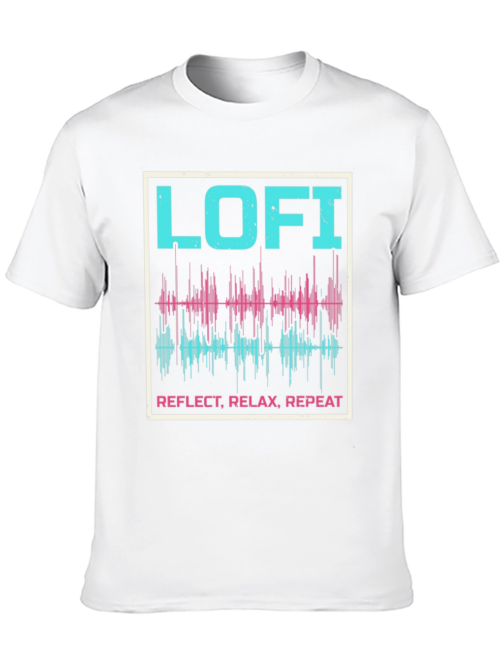 Lo-fi Reflect Relax Repeat Graphic Tee