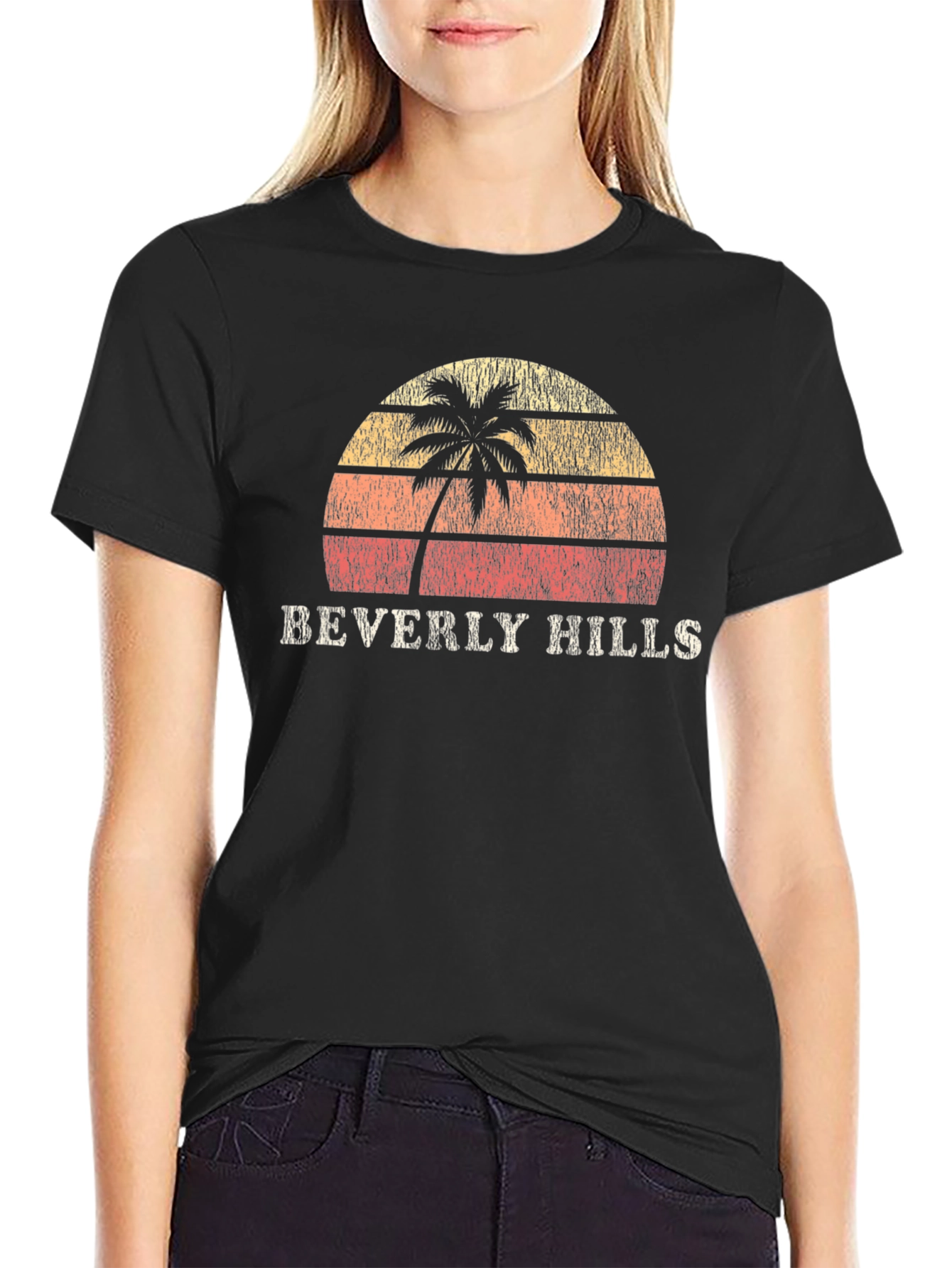 Beverly Hills Retro Palm Tree T-Shirt