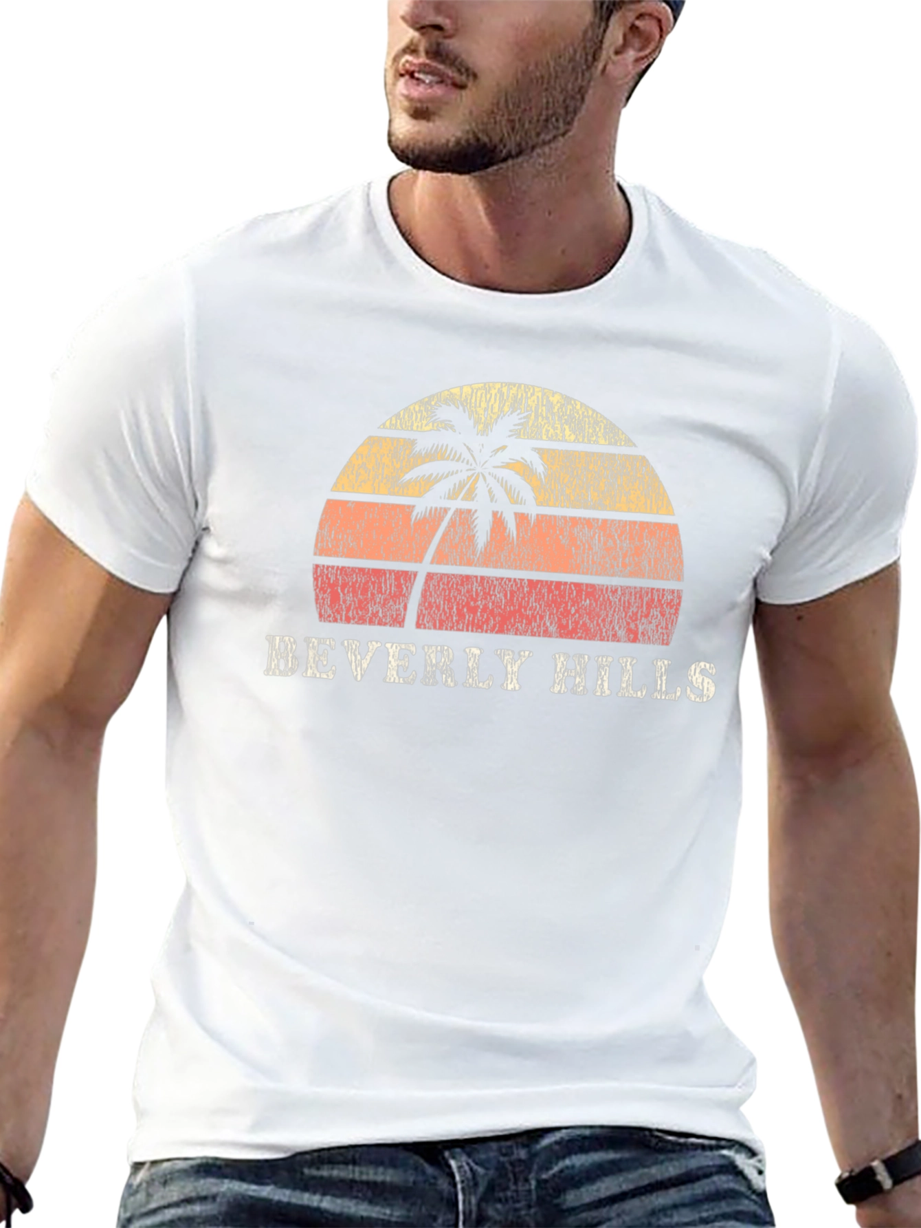 Beverly Hills Retro Palm Tree T-Shirt