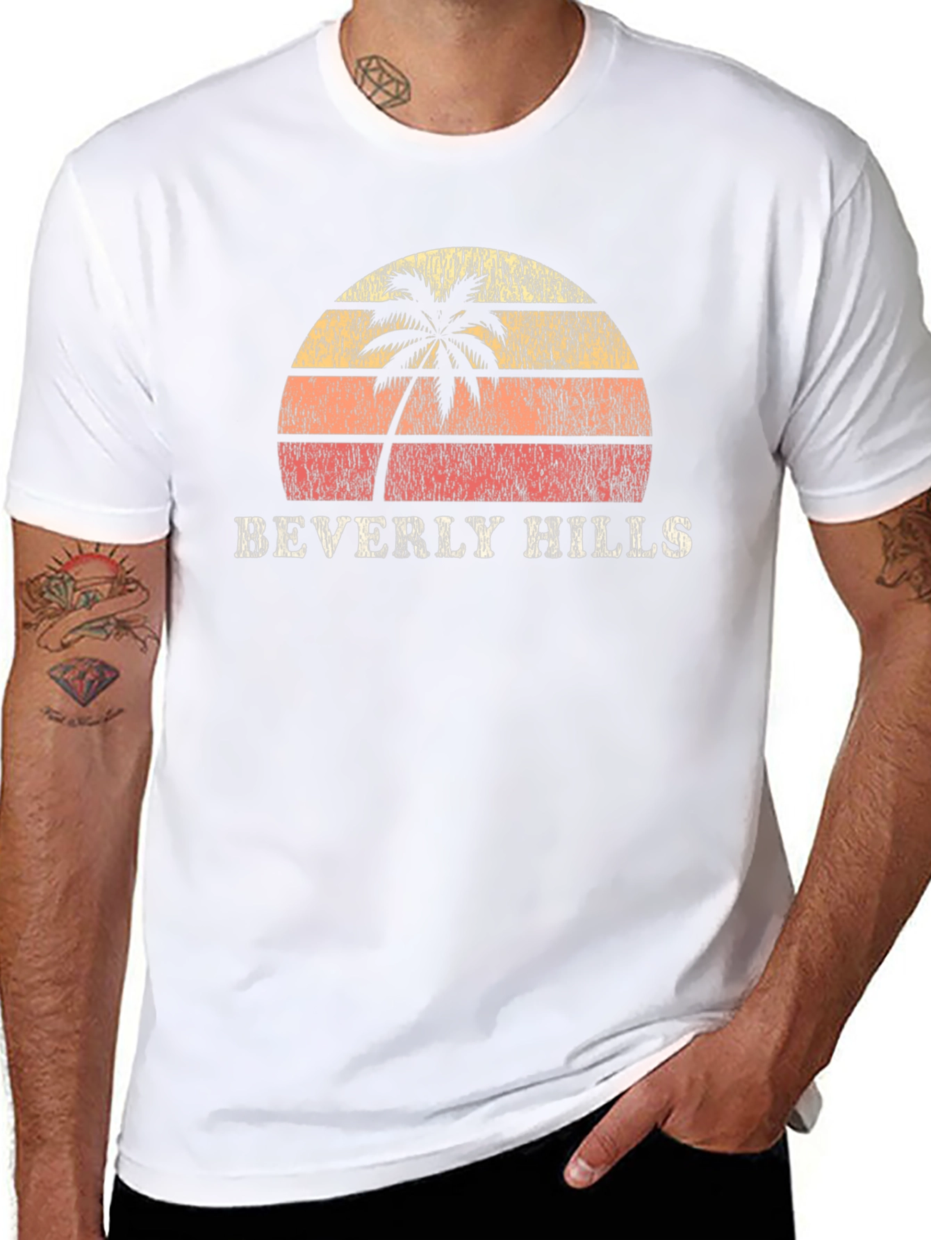 Beverly Hills Retro Palm Tree T-Shirt