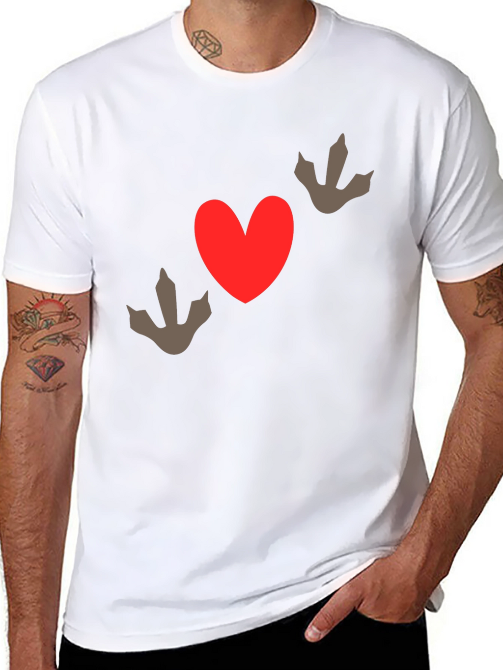 Dino Heart T-Shirt - Love Dinosaurs!