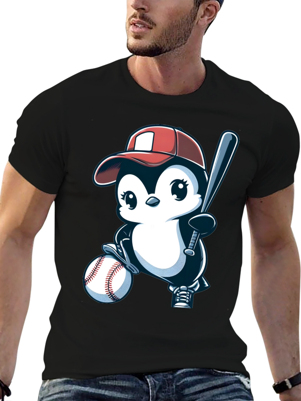 Baseball Penguin T-Shirt