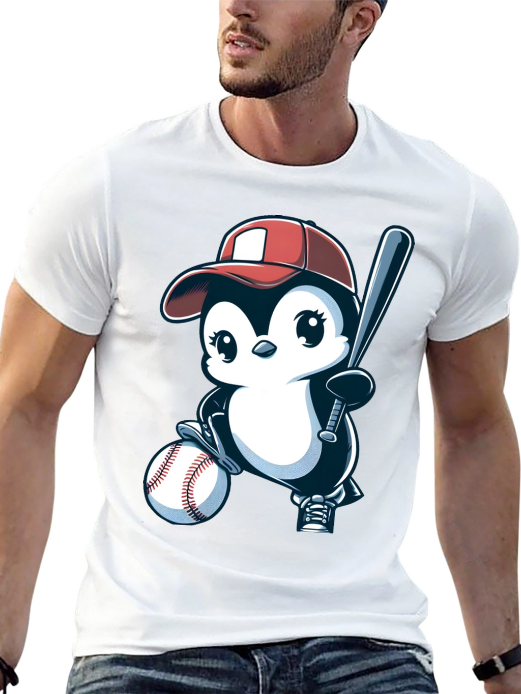 Baseball Penguin T-Shirt