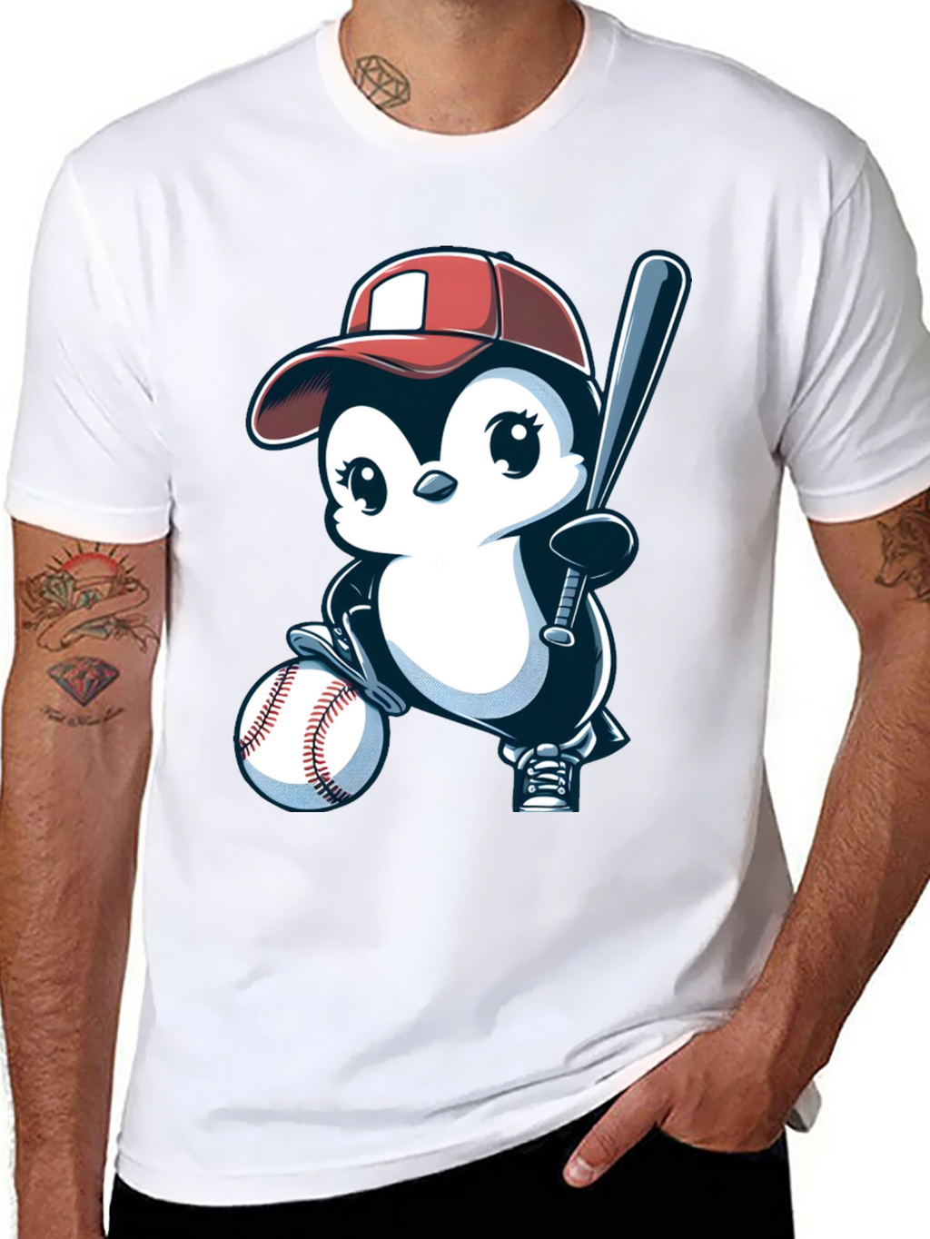Baseball Penguin T-Shirt