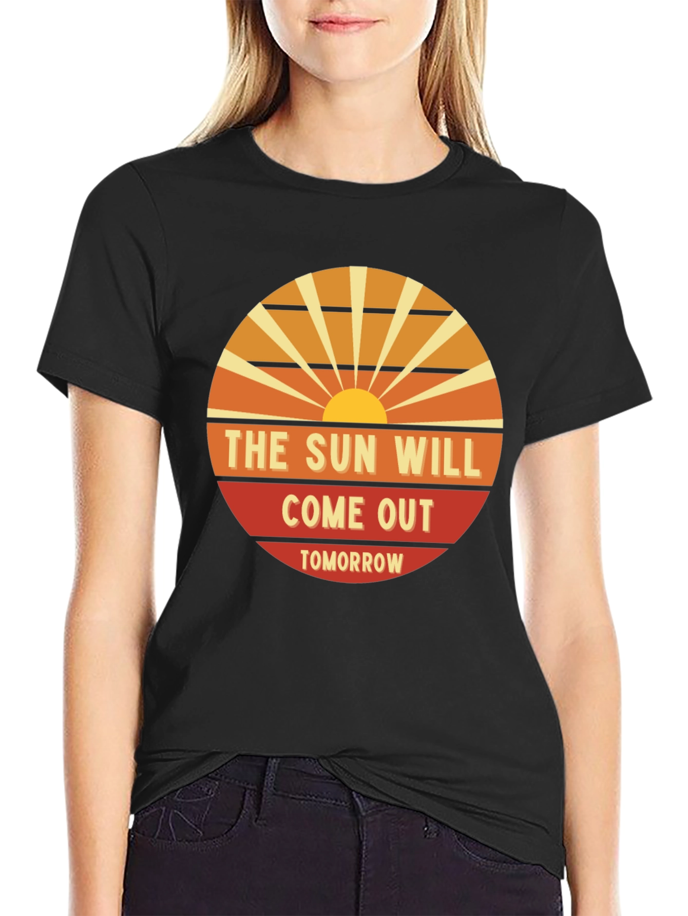 Optimistic Graphic Tee - The Sun Will Come Out Tomorrow