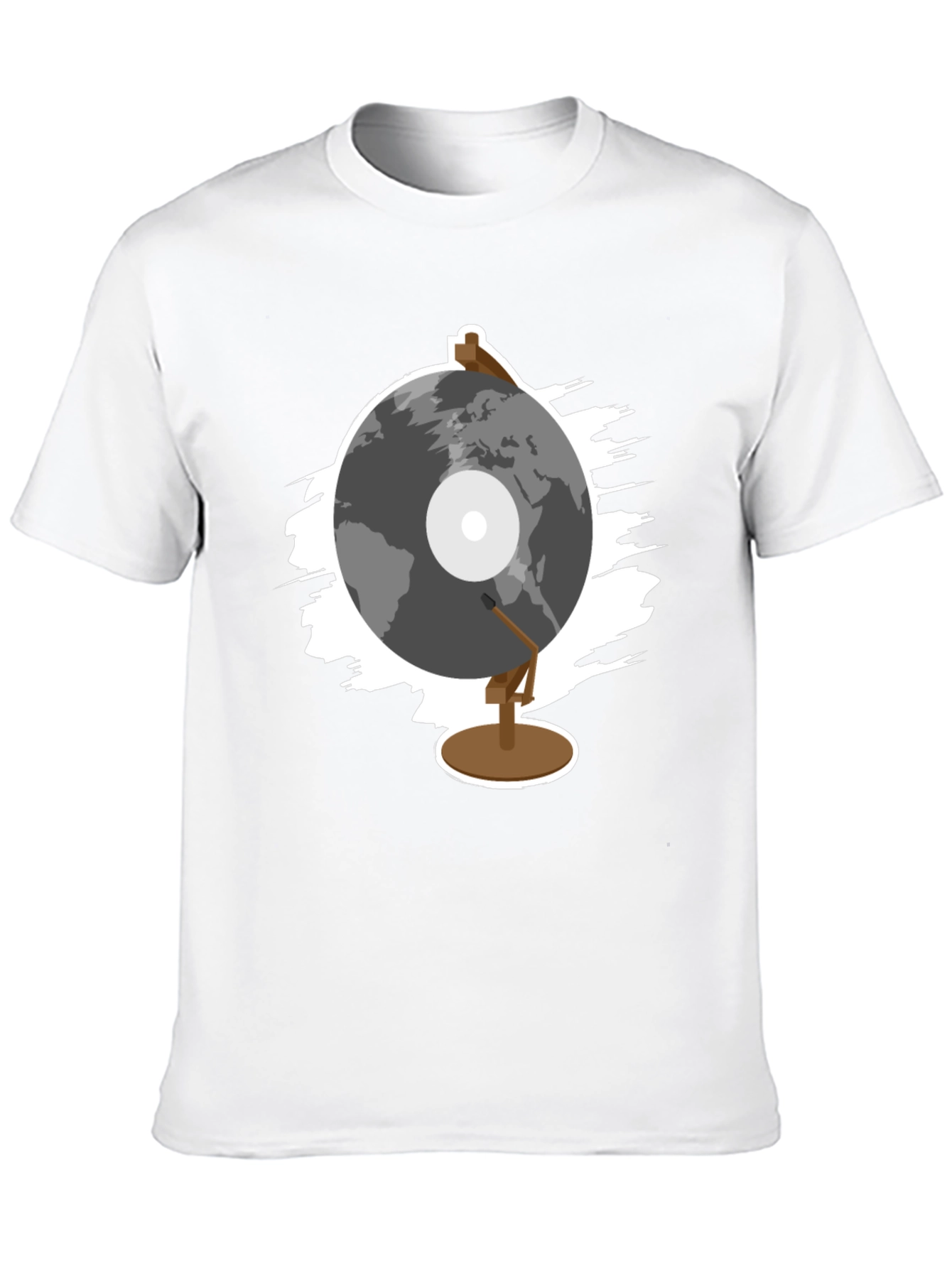 Globe Record Player T-Shirt