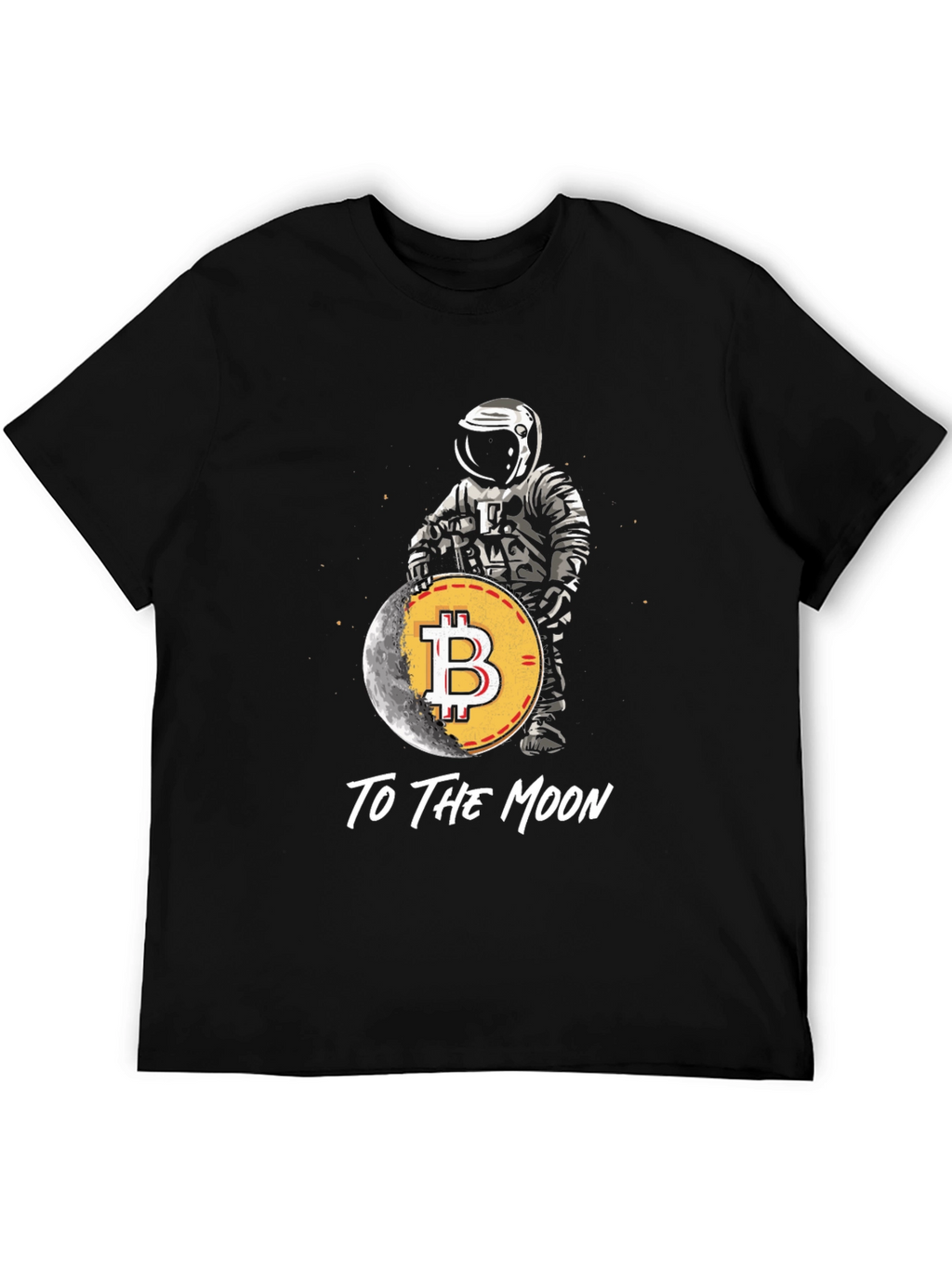 Bitcoin To The Moon Graphic T-Shirt