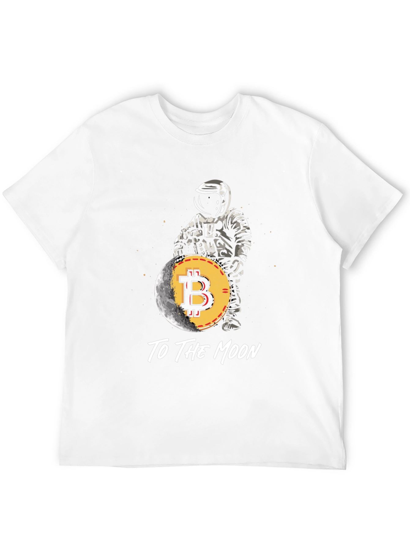 Bitcoin To The Moon Graphic T-Shirt