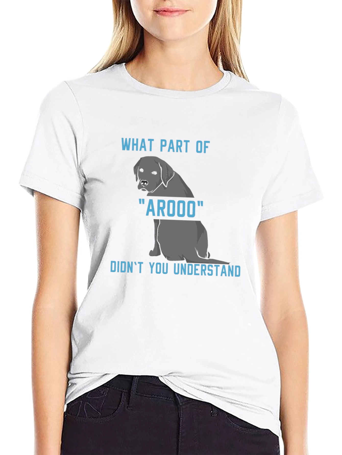 Arooo Dog T-Shirt: Funny Canine Humor Tee
