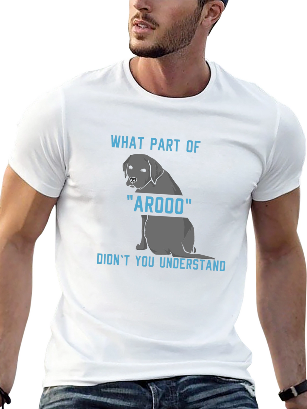 Arooo Dog T-Shirt: Funny Canine Humor Tee