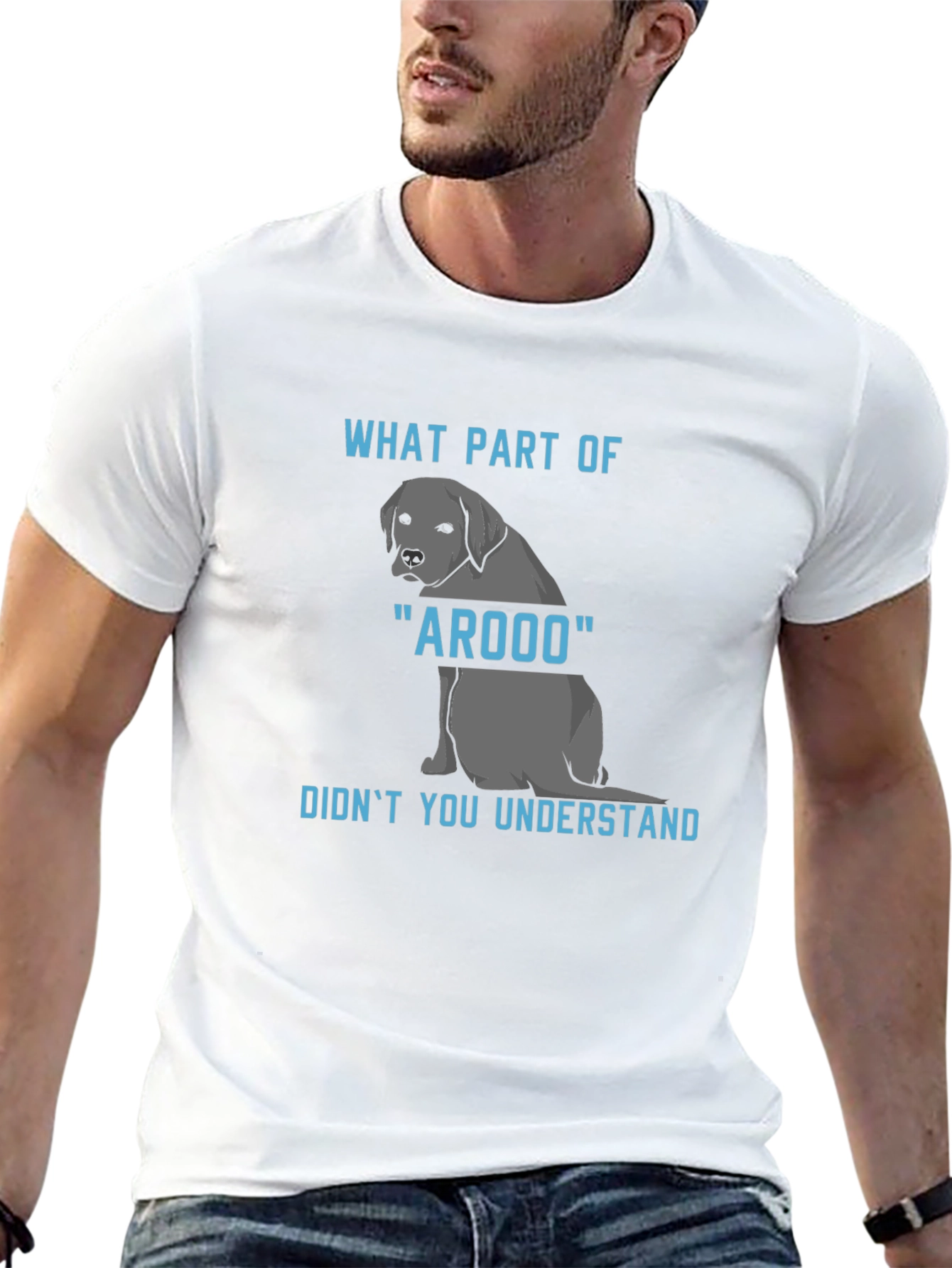 Arooo Dog T-Shirt: Funny Canine Humor Tee