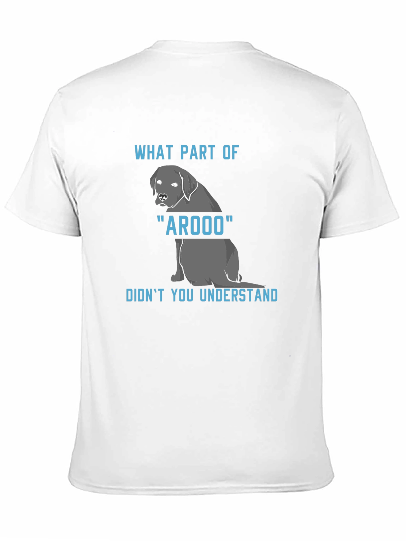 Arooo Dog T-Shirt: Funny Canine Humor Tee