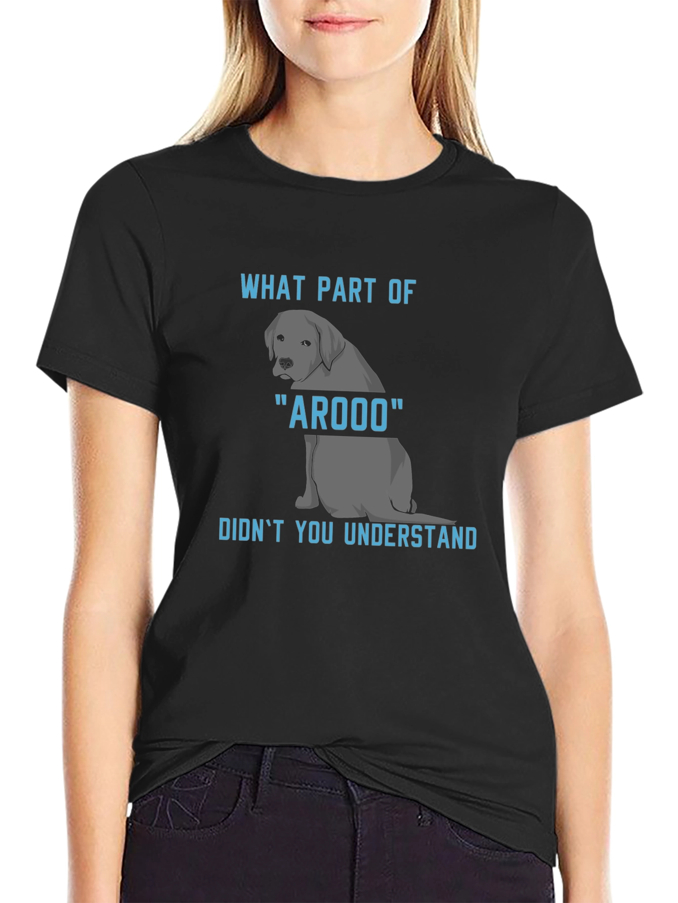 Arooo Dog T-Shirt: Funny Canine Humor Tee