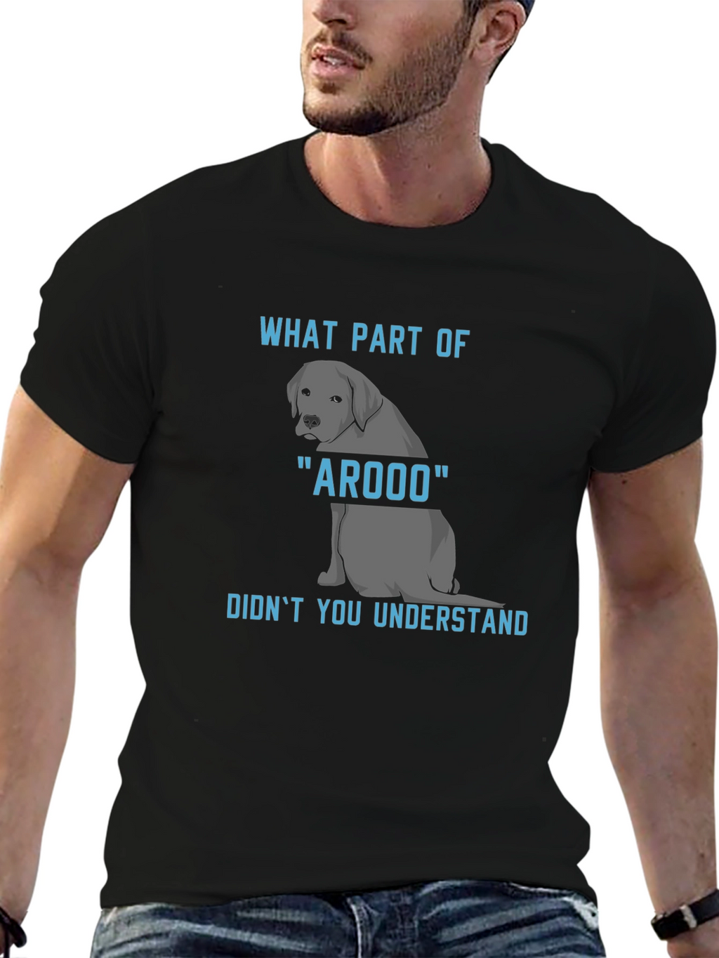 Arooo Dog T-Shirt: Funny Canine Humor Tee