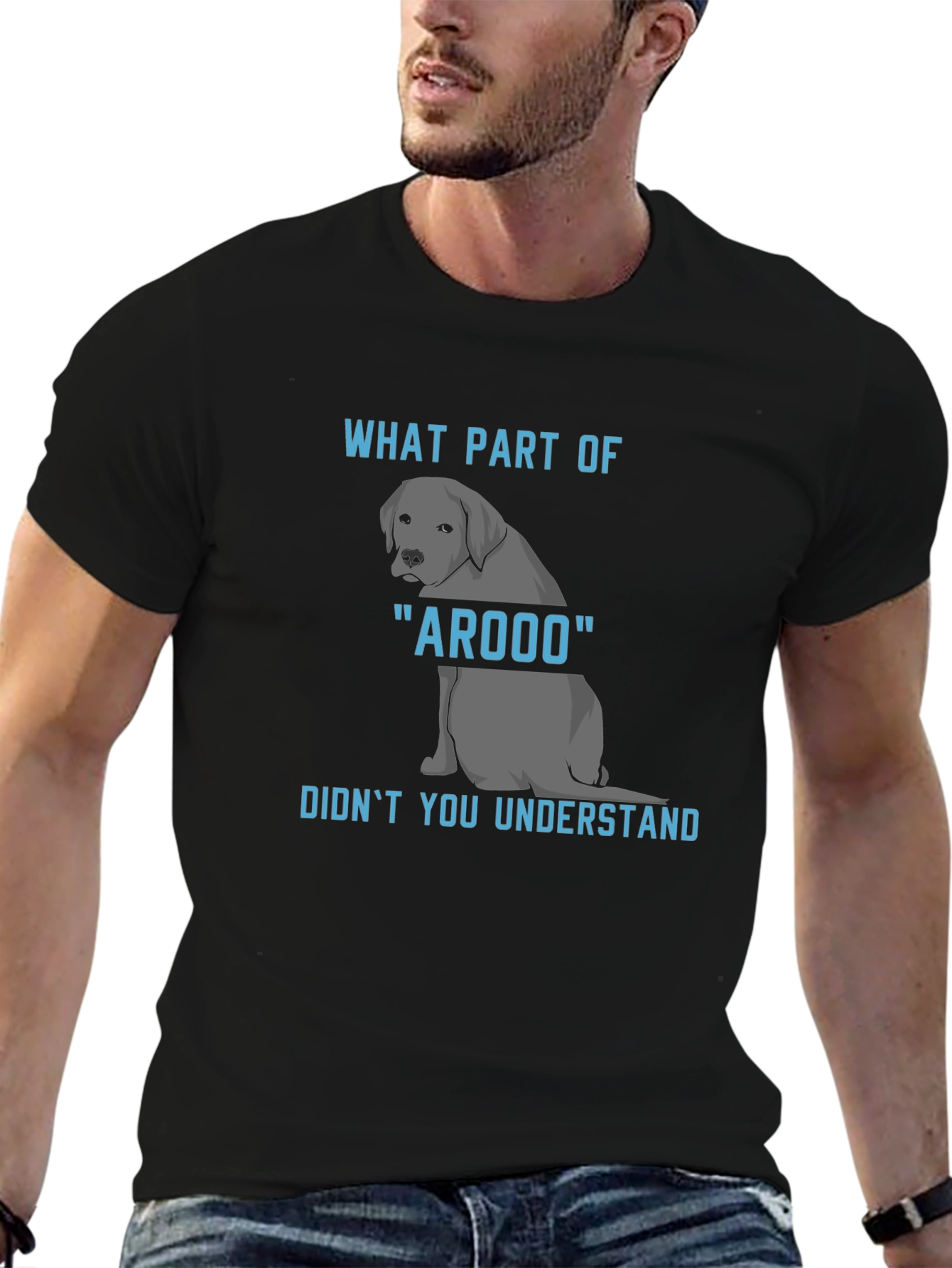 Arooo Dog T-Shirt: Funny Canine Humor Tee