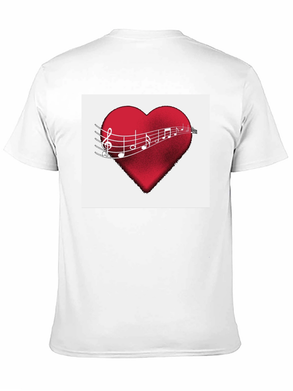 Musical Heartbeat T-Shirt - Black Cotton Tee