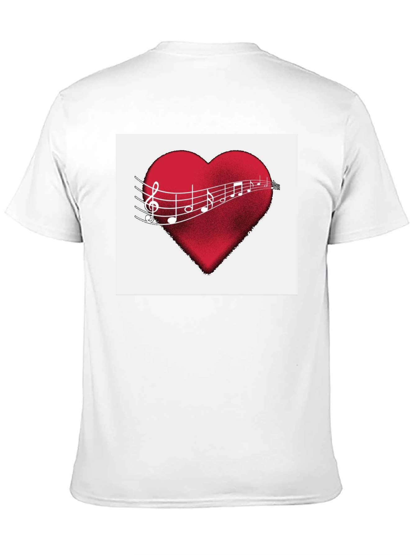 Musical Heartbeat T-Shirt - Black Cotton Tee